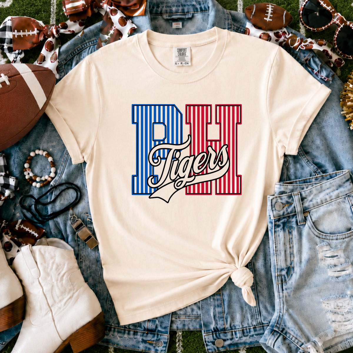 Pawnee Heights Tigers - Blue/Red/Black