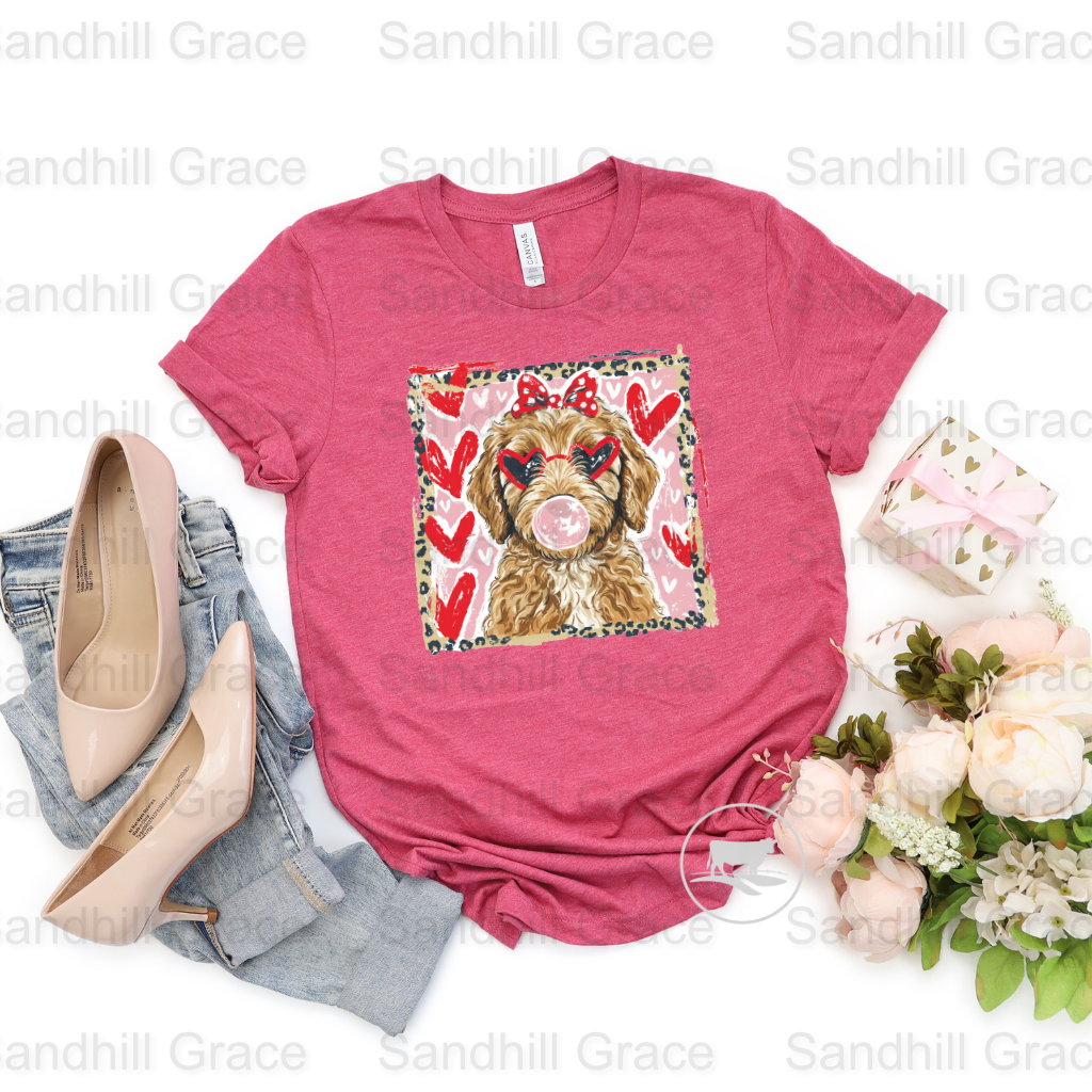 Leopard Valentine's Day Goldendoodle