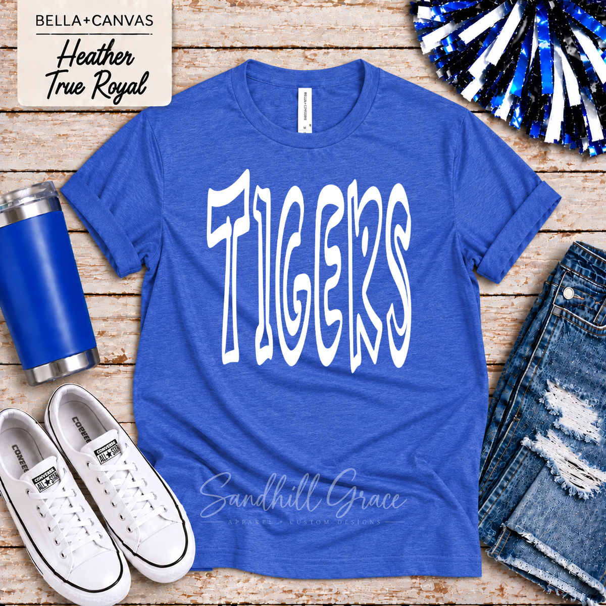 St. John Tigers - Outline Font