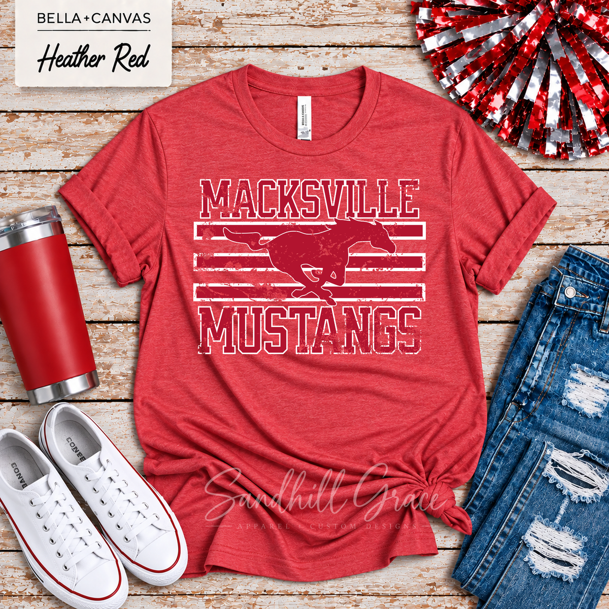 Macksville Mustangs — Running Stripes