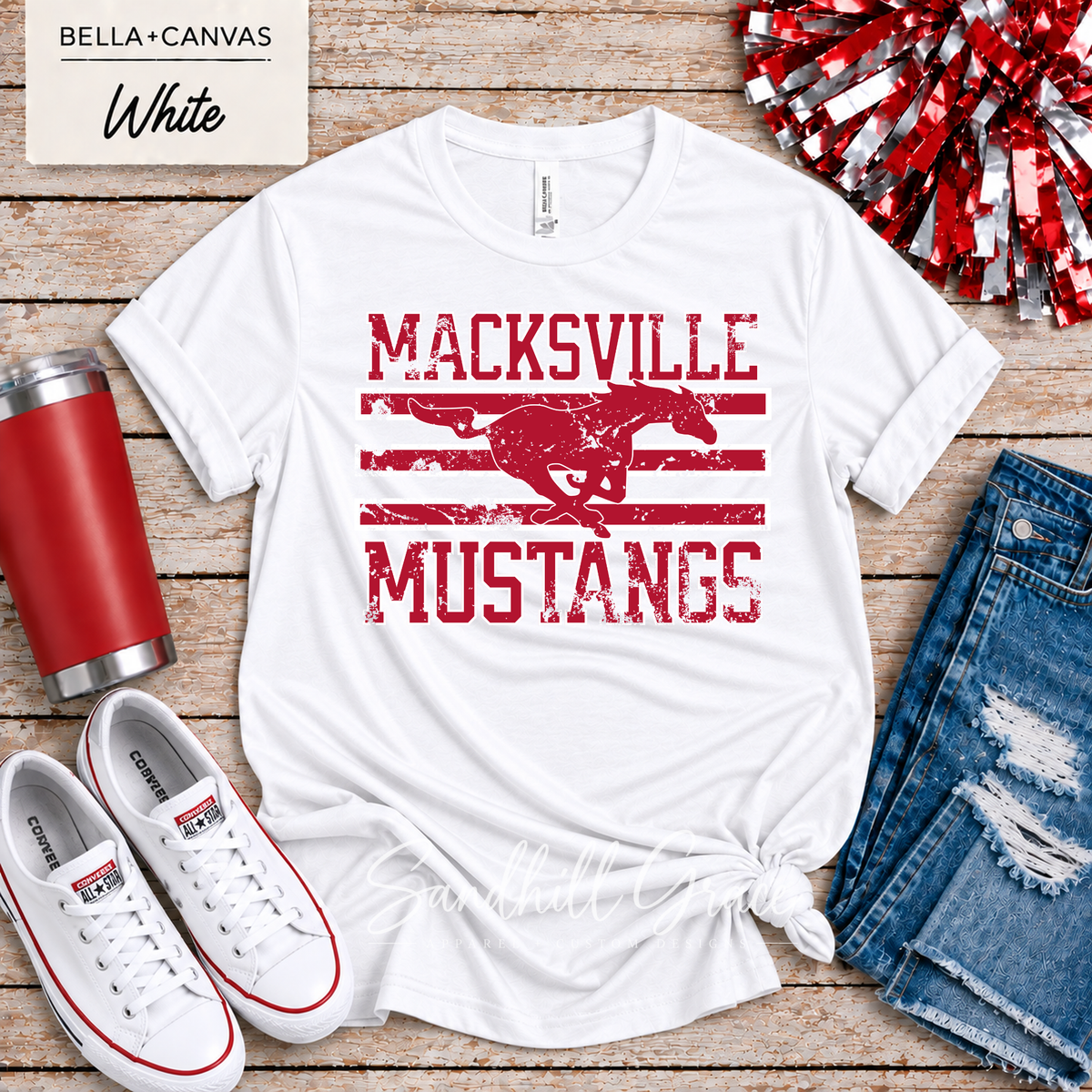 Macksville Mustangs — Running Stripes
