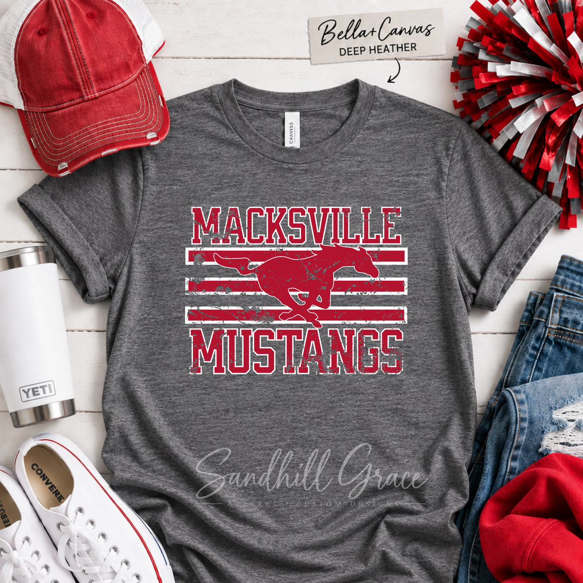 Macksville Mustangs — Running Stripes