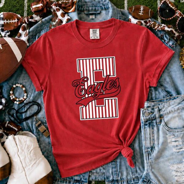 Eisenhower Eagles | Vintage Script Spirit Tee (Bella Canvas)