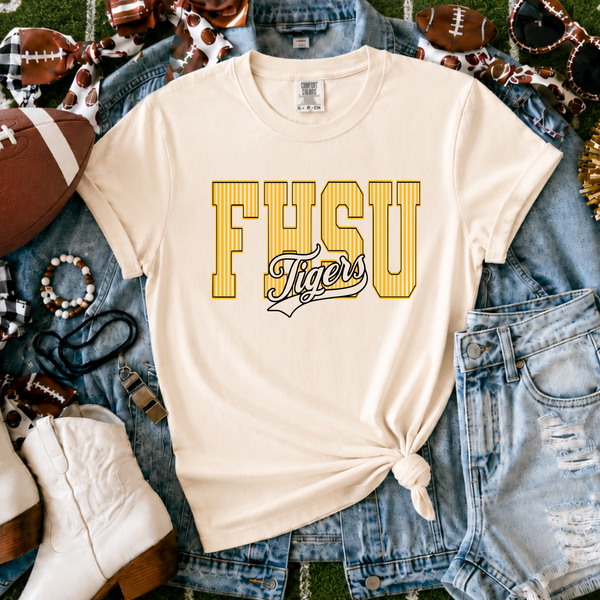 Fort Hays Tigers Two Color - Gold Ink