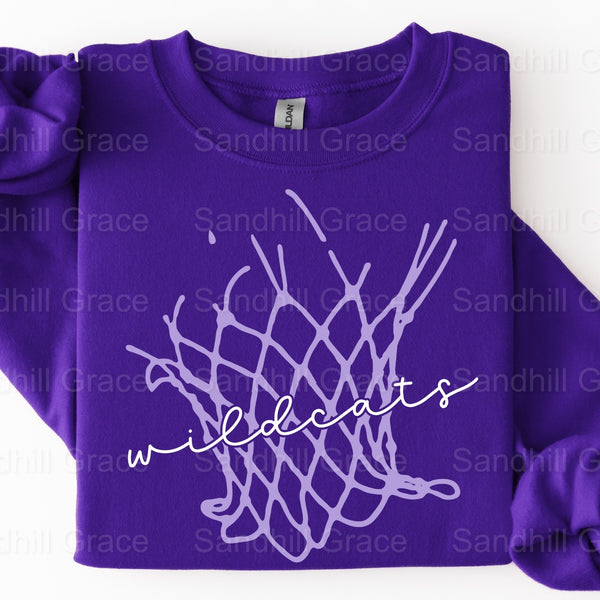 Wildcats Basketball Net Lavender