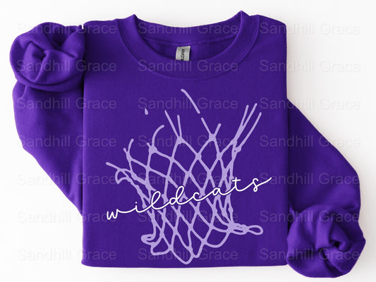 Wildcats Basketball Net Lavender