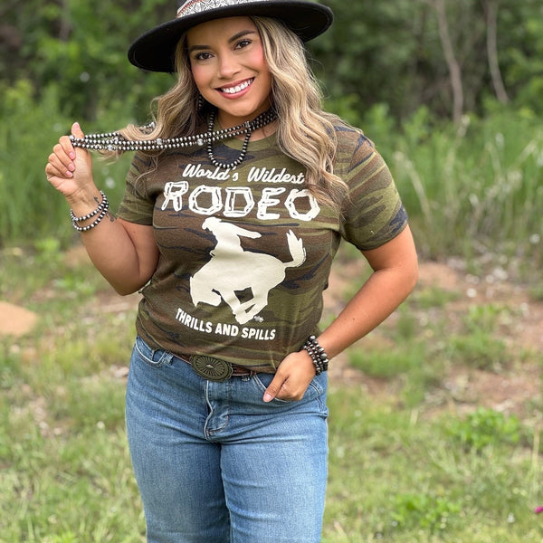 World's Wildest Rodeo Camo Tee