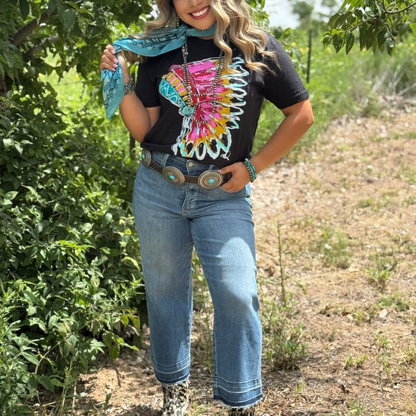 Callie Ann Stelter Pink Headdress Tee