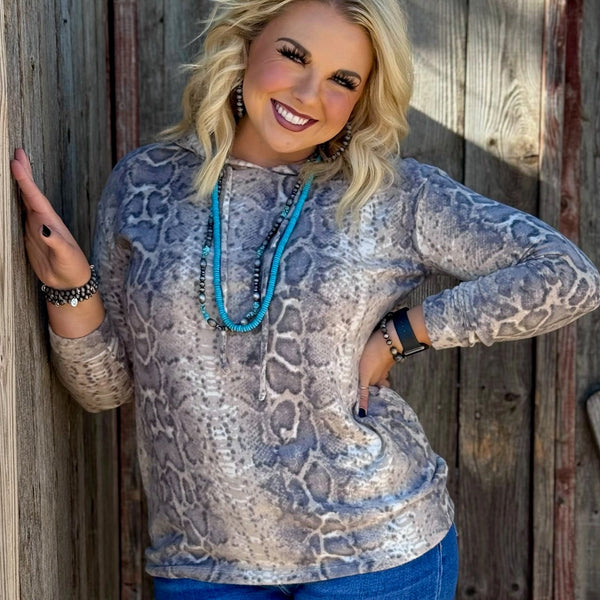 Snakeskin Leightweight Hoodie