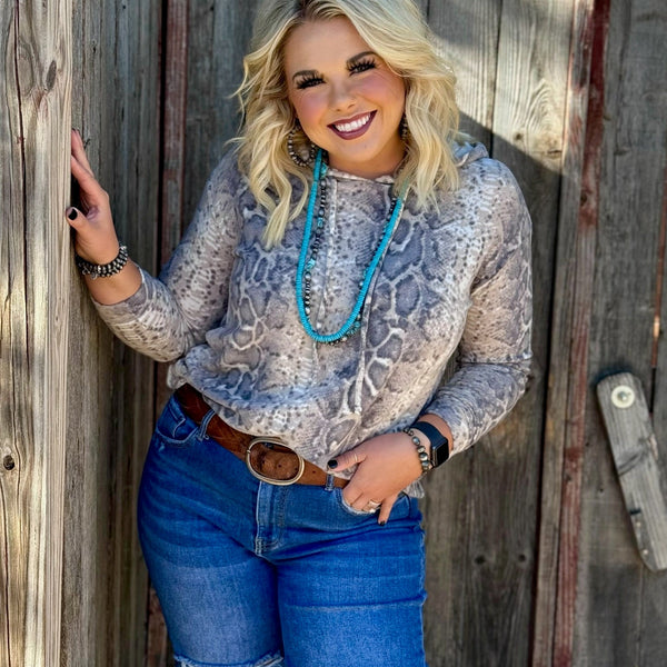 Snakeskin Leightweight Hoodie