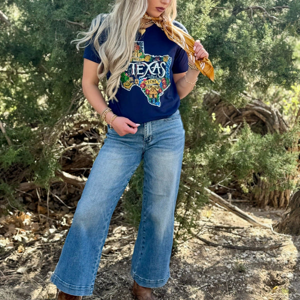 Callie Ann Stelter God Bless Texas Tee