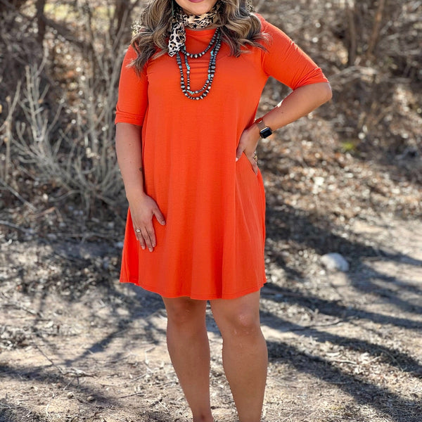 Traci Three-Quarter Sleeve Dress