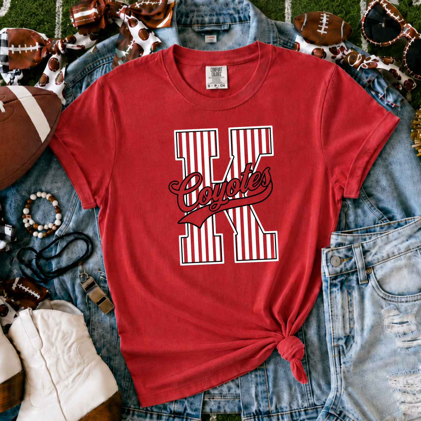 Kinsley Coyotes | Vintage Script Spirit Tee - Bella+Canvas