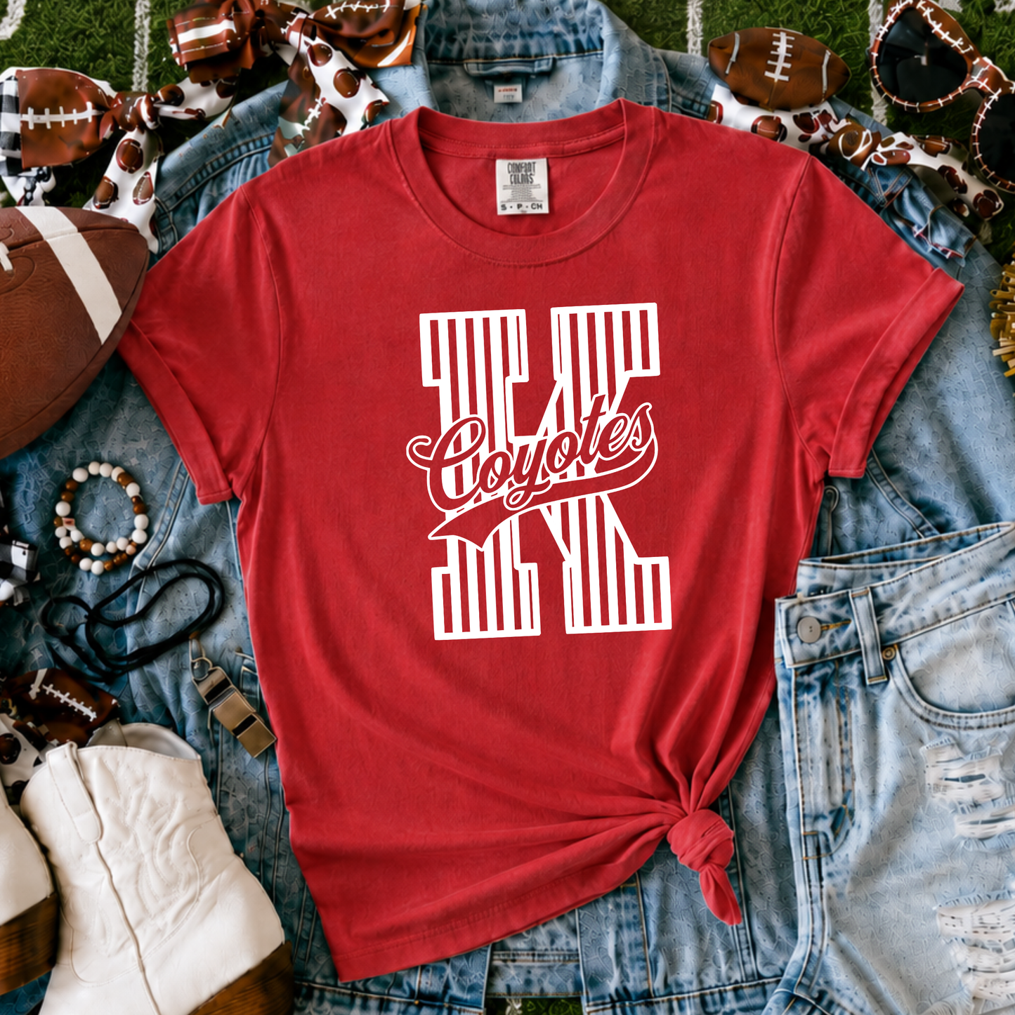 Kinsley Coyotes | Vintage Script Spirit Tee - Bella+Canvas