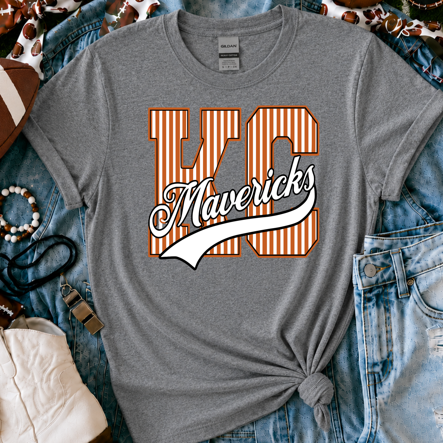 KC Mavericks | Vintage Script Spirit Tee