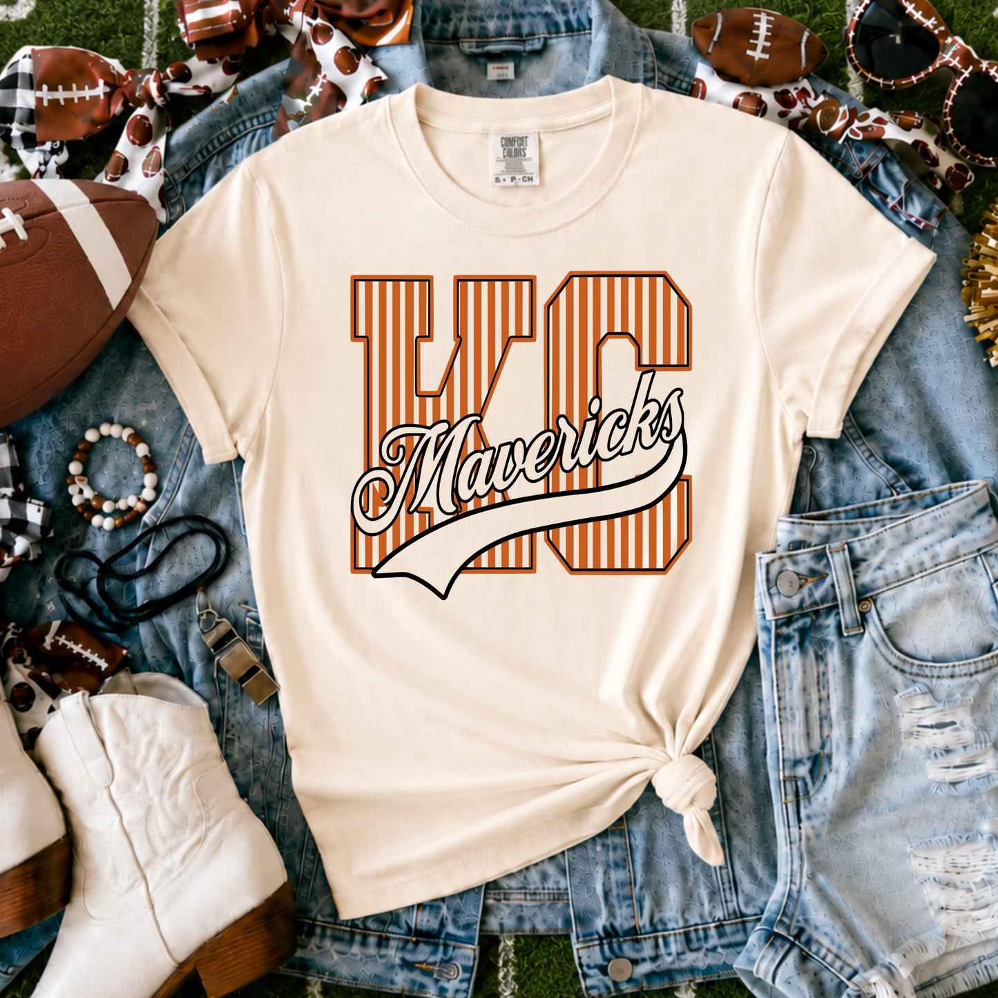 KC Mavericks | Vintage Script Spirit Tee