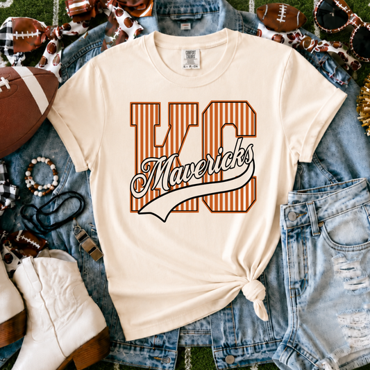KC Mavericks | Vintage Script Spirit Tee - Comfort Colors