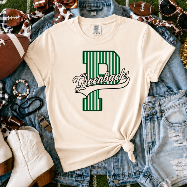 Pratt Greenbacks | Vintage Script Spirit Tee - Crew Sweatshirt