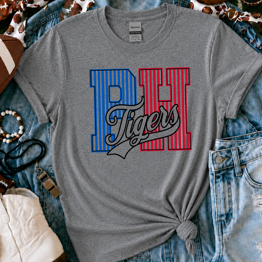 Pawnee Heights Tigers - Blue/Red/Black