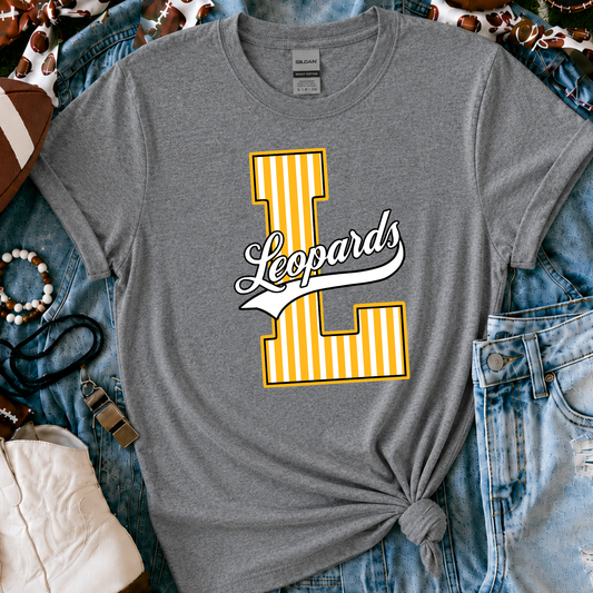 LaCrosse Leopards three color shirt mockup