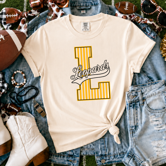 LaCrosse Leopards two color shirt mockup