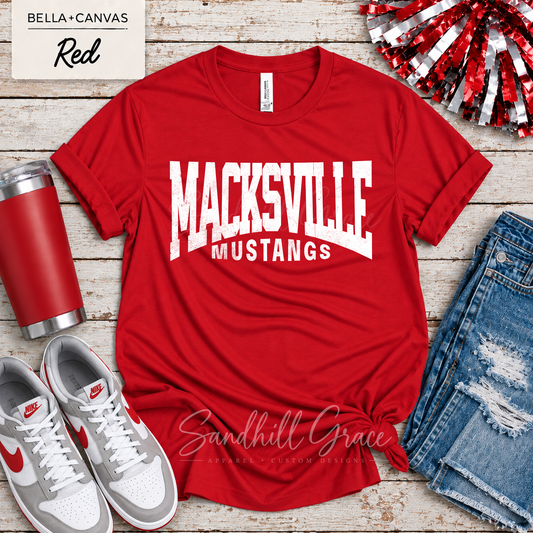 Macksville Mustangs Arch shirt mockup
